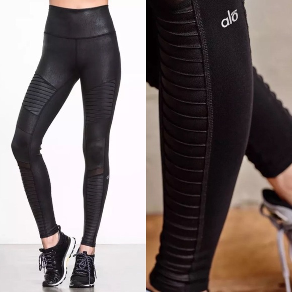 alo leather leggings